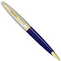 Шариковая ручка Waterman Carene DeLuxe Blue Silver 21 202