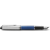 Перьевая ручка Waterman EXPERT Deluxe Metallic Blue CT FP F 10 051