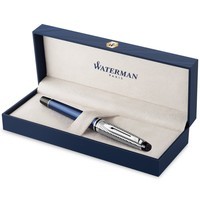 Перьевая ручка Waterman EXPERT Deluxe Metallic Blue CT FP F 10 051